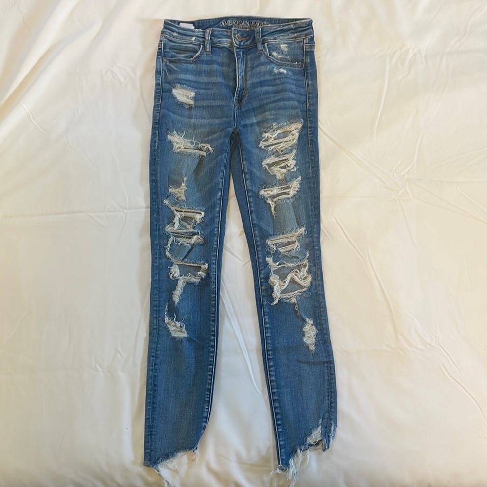 American Eagle High-Rise Ripped Jeggings